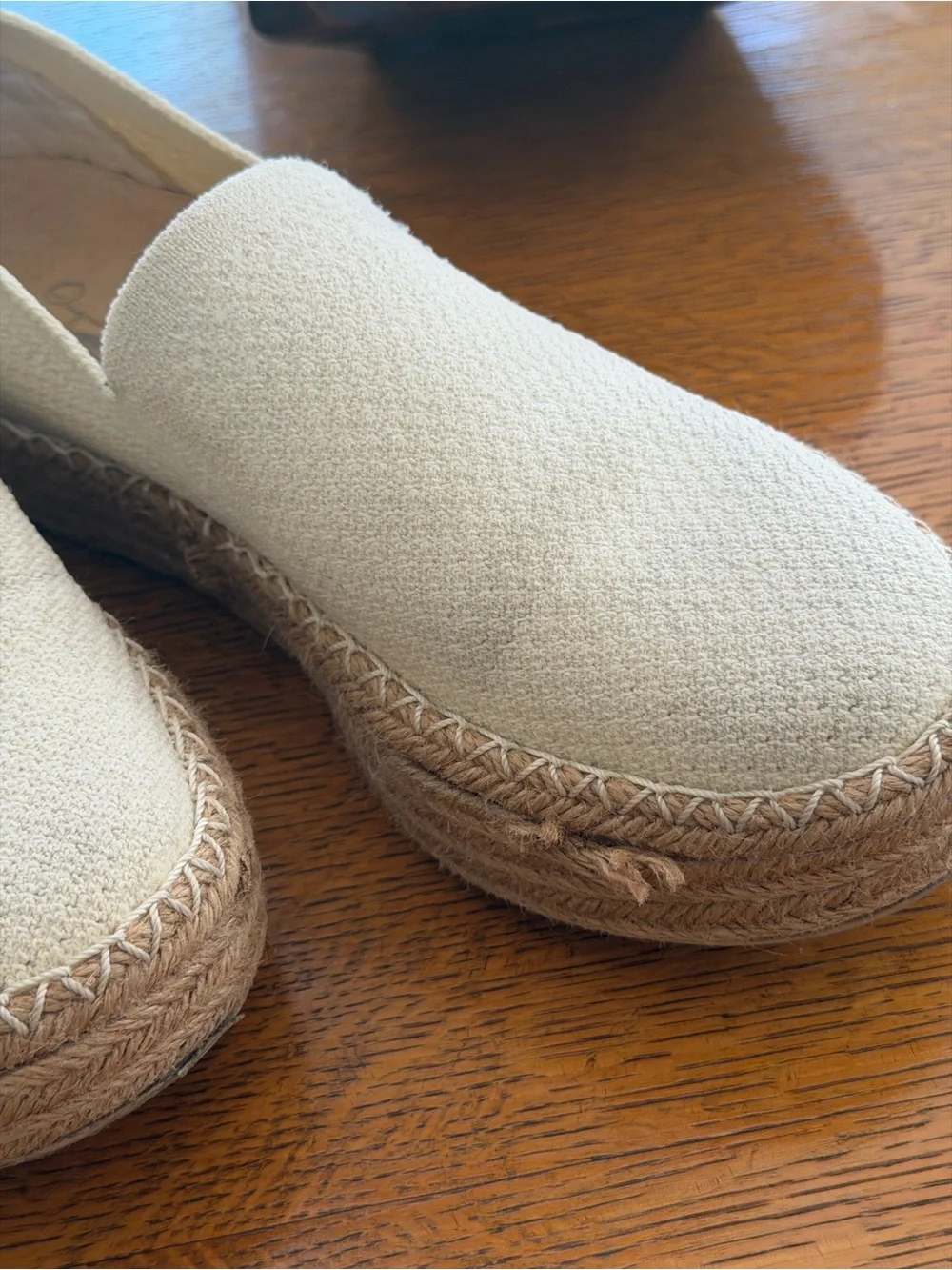 Dr School's Neutral Espadrille Slip-On Flats - Beige Canvas